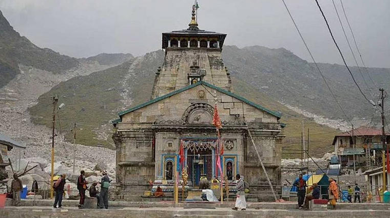 Kedarnath Temple, near the Kedarnath avalanches